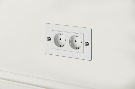 Electricity Euro Socket | 2G White | EURO sockets | Buster + Punch