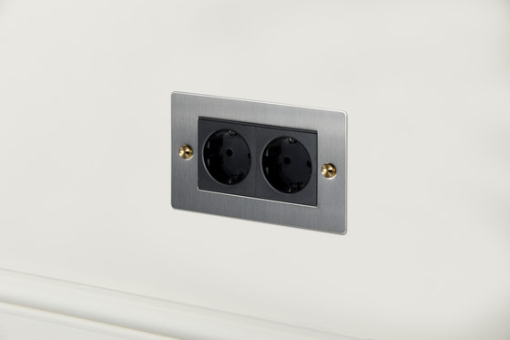 Electricity Euro Socket | 2G Steel | EURO sockets | Buster + Punch