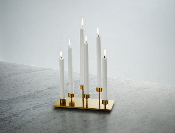 Machined | Candelabra | Brass | Bougeoirs | Buster + Punch