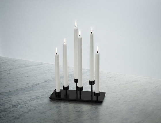 Machined | Candelabra | Black | Bougeoirs | Buster + Punch