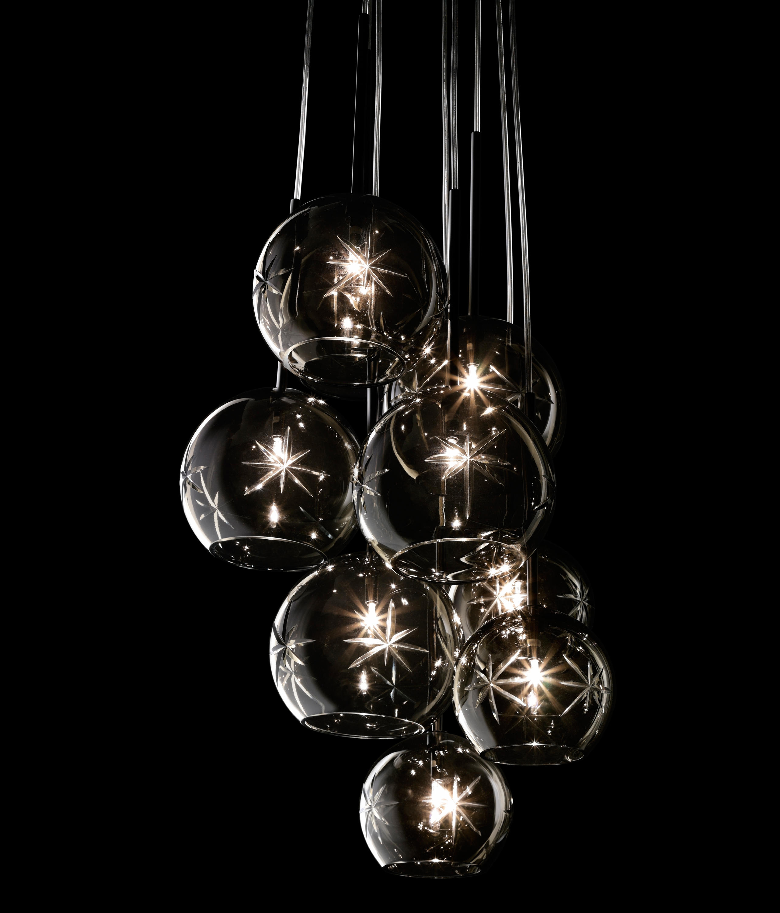 black star chandelier