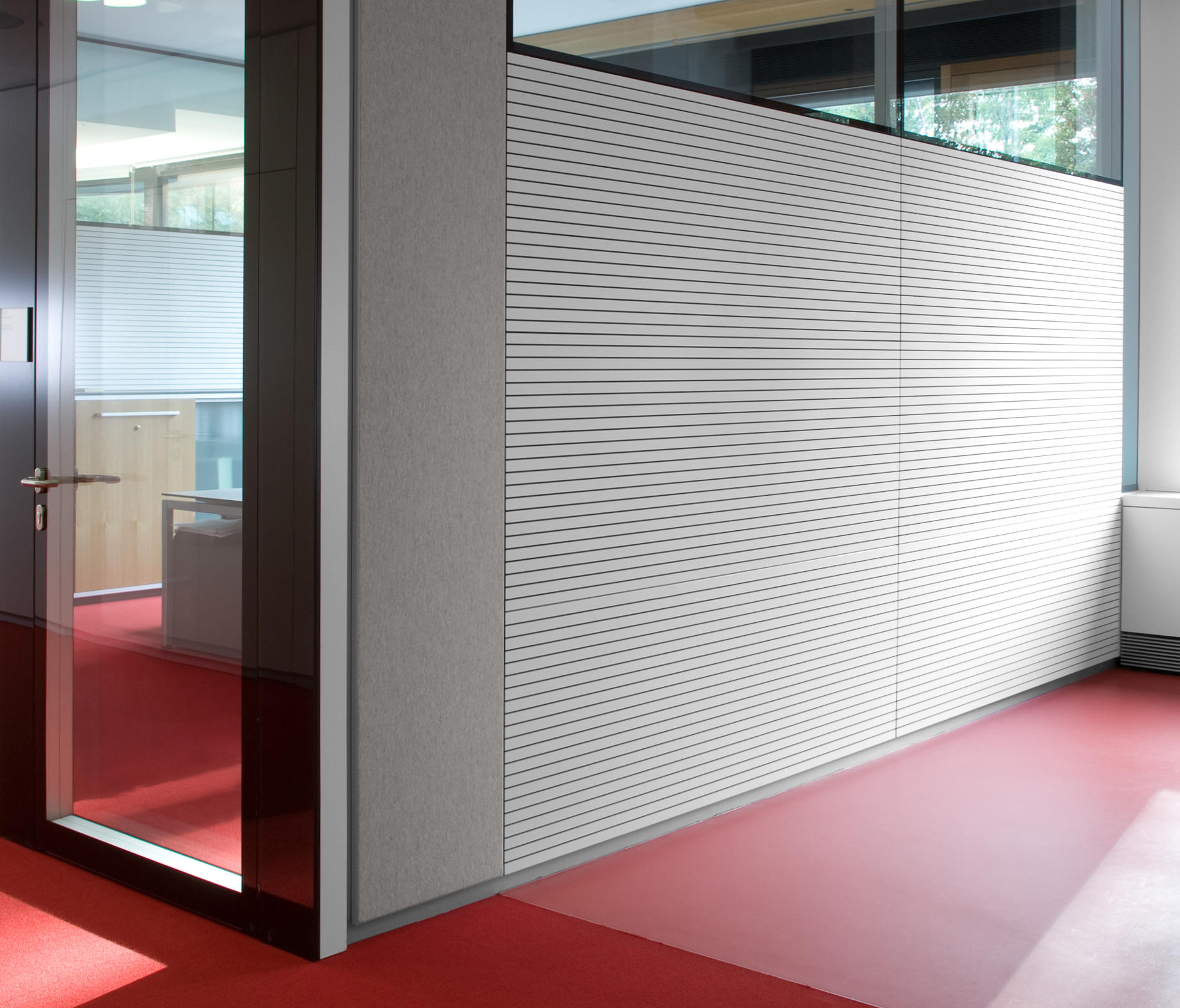 SYSTEM 7000 INTEGRATED PARTITION WALL ABSORBER Sound absorbing wall