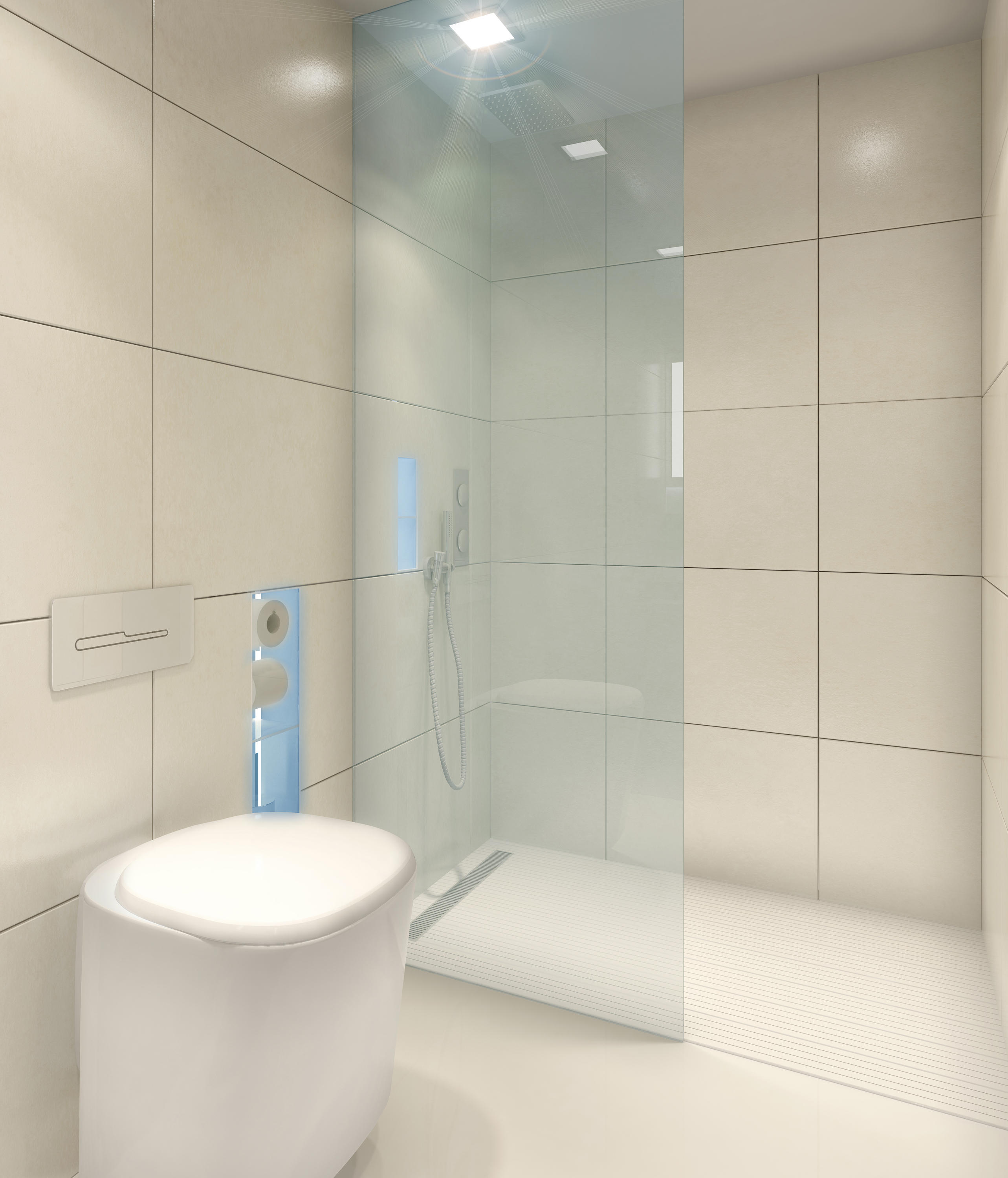 BUILT IN toilet/shower white Architonic