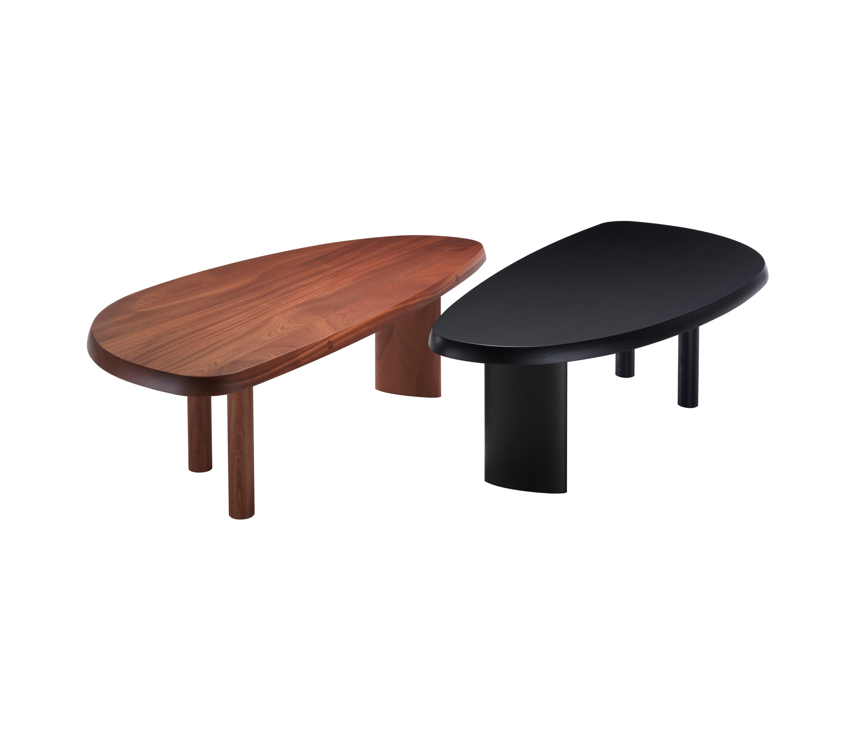 Table in Free Form in Wood by Charlotte Perriand for Cassina for