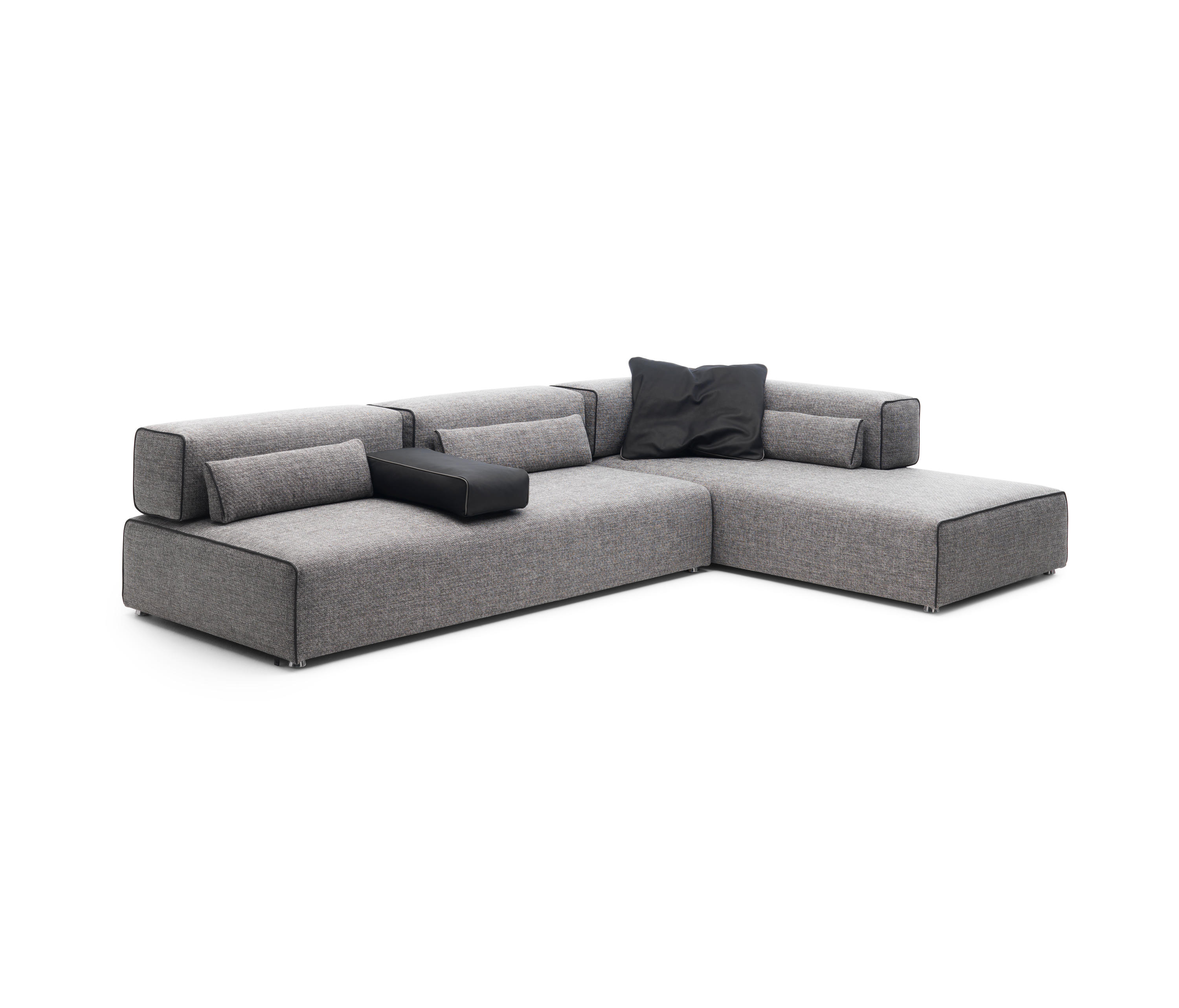 MODULAR SOFA SYSTEMS WITH BASE IN ALUMINUM High quality designer