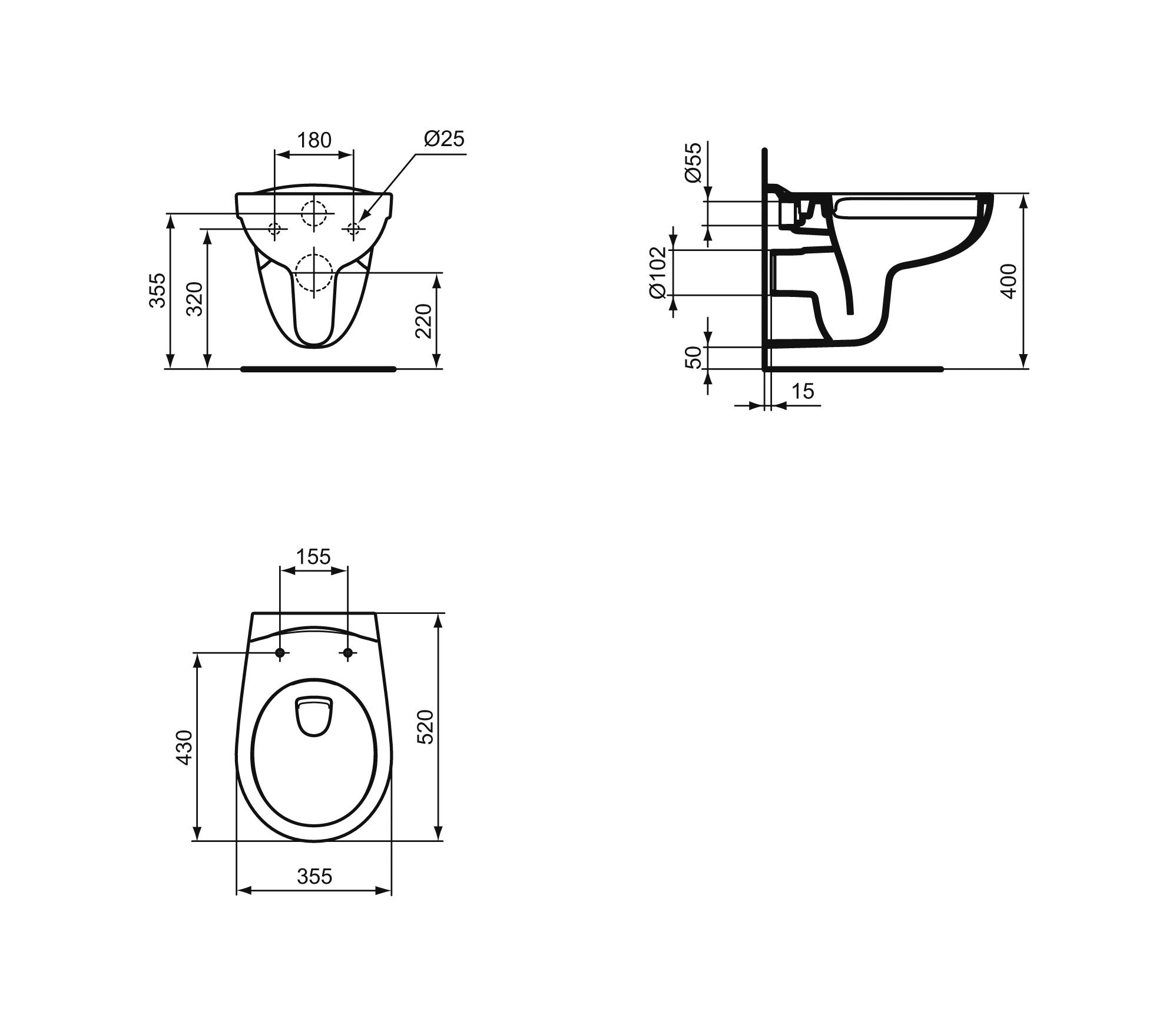 Eurovit Wandtiefspül-WC ohne Spülrand | Architonic