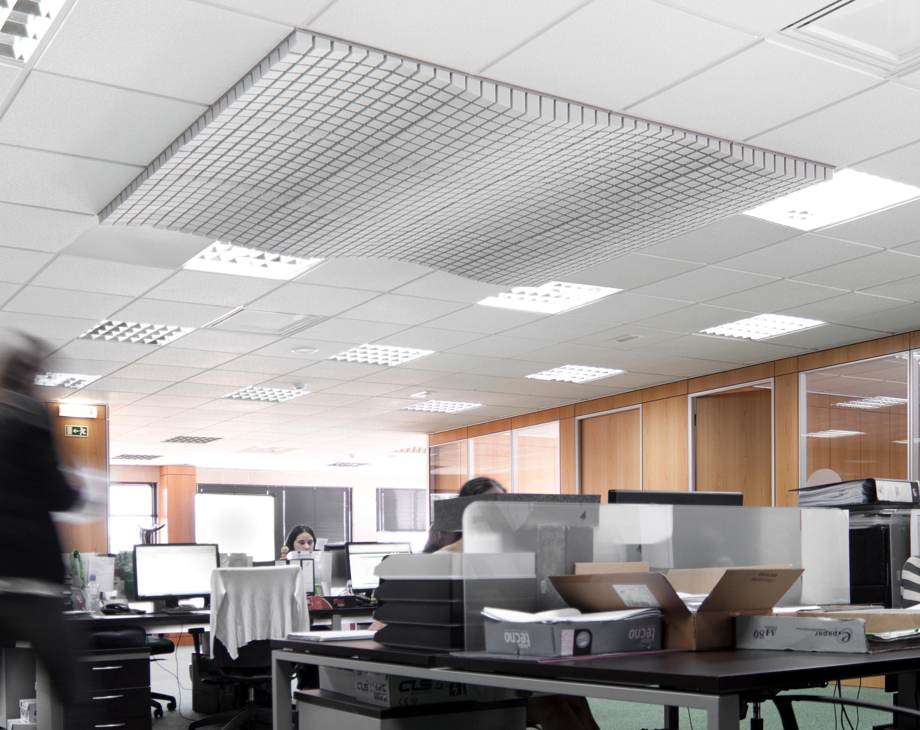 Cube Foam Acoustic Ceiling Systems From Planoffice Architonic