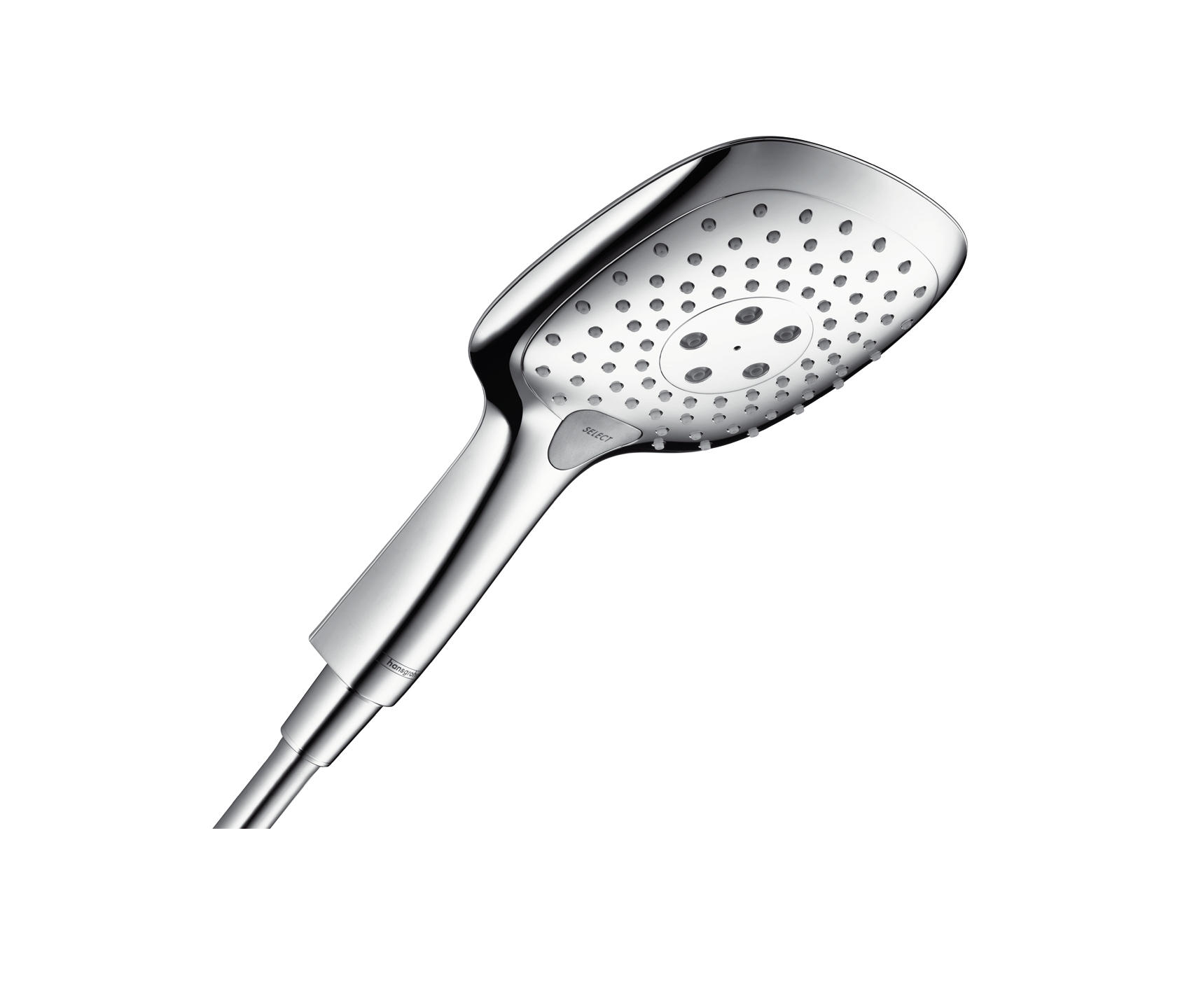 thumbnail image 2 of Hansgrohe Raindance S 150 AIR 3-Jet Shower Head - 6 Inch Chrome, With QuickClean (27495001) 2 of 11