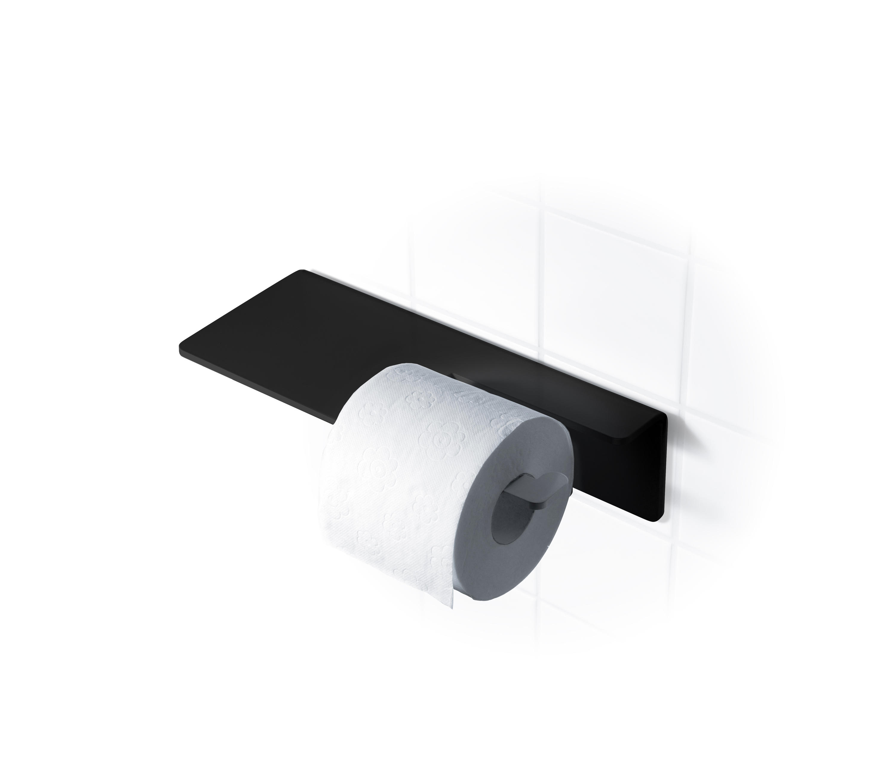 Design House Graz Toilet Paper Holder, Matte Black