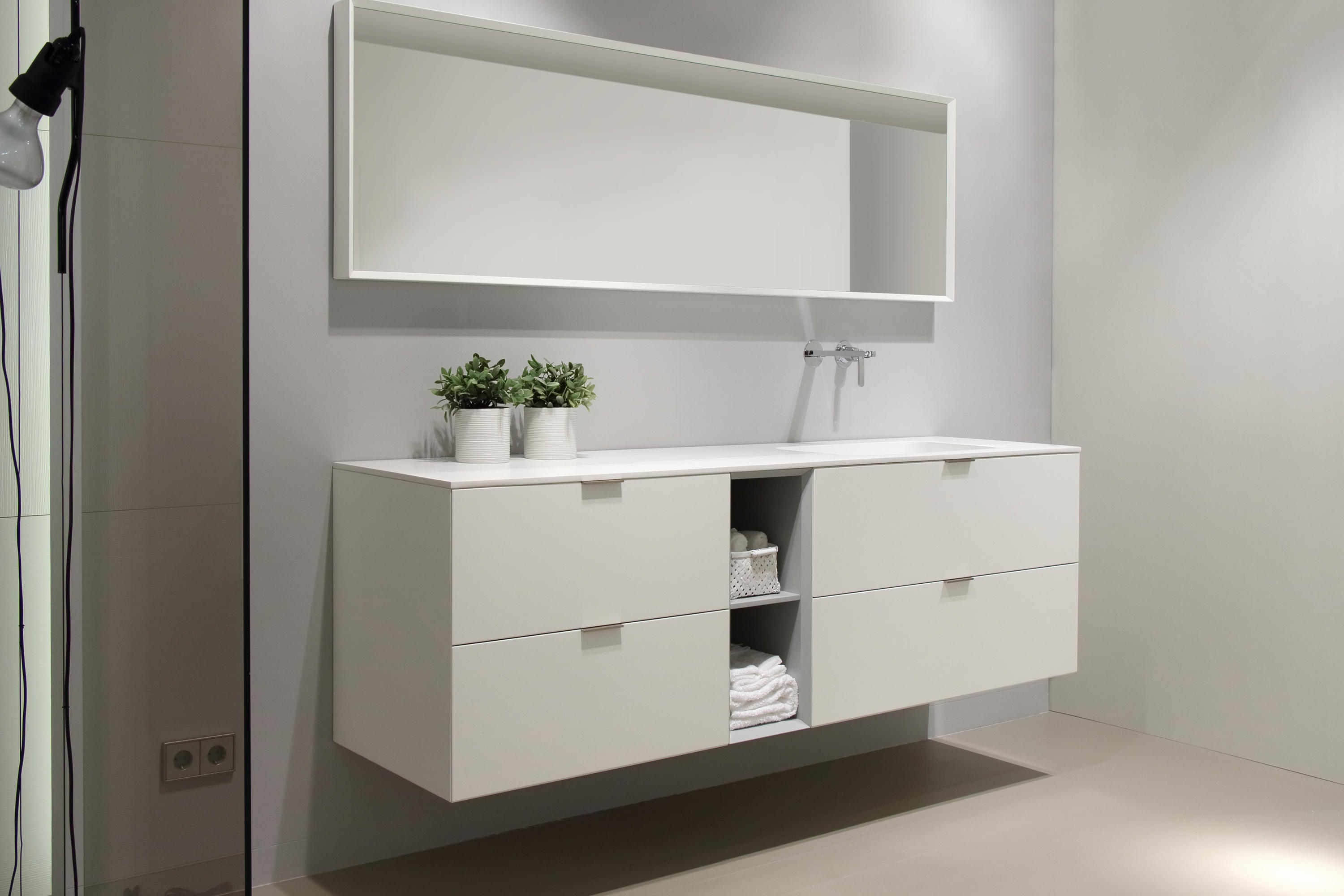 Cream Bathroom Vanity Units