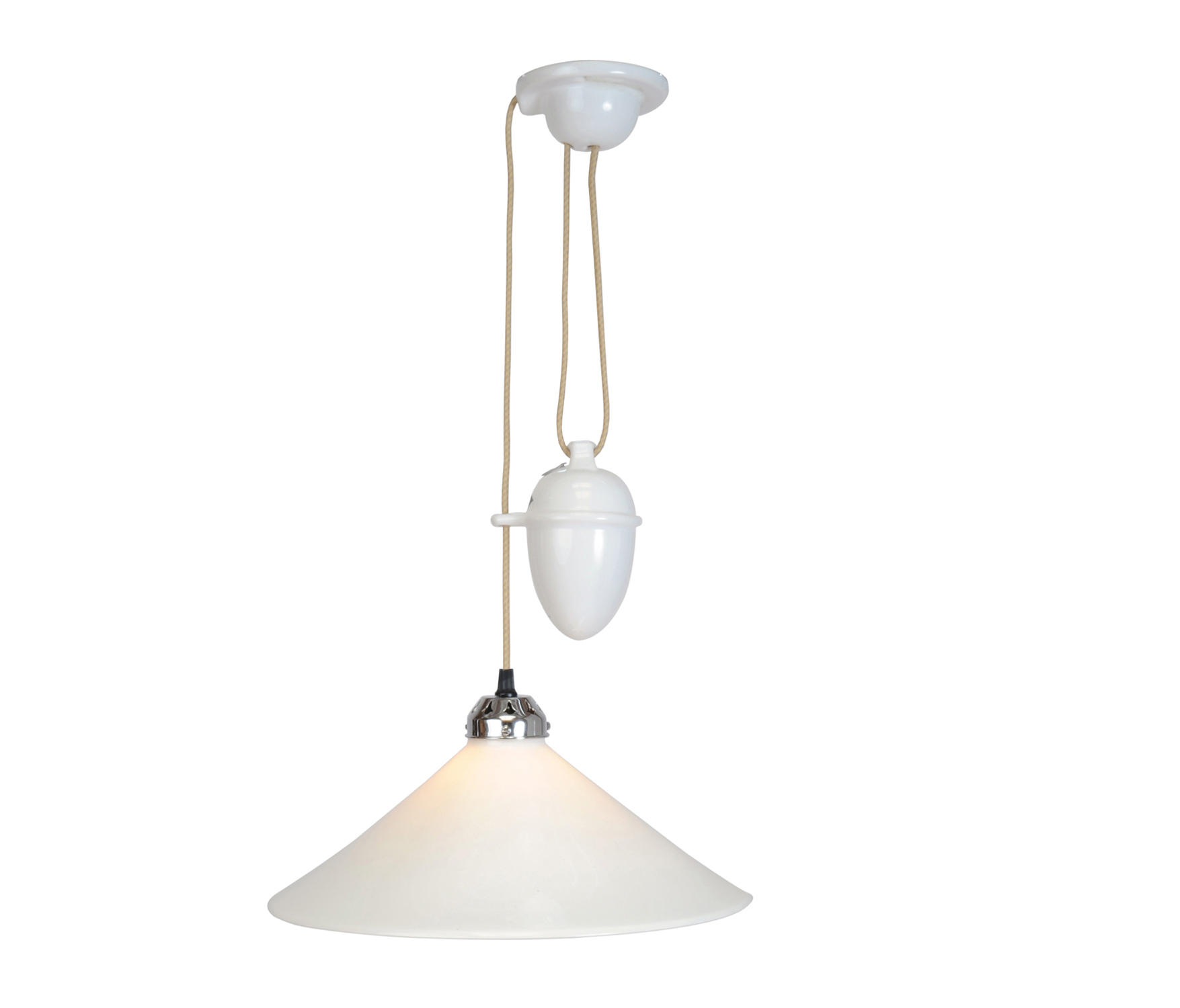 Cobb Rise Fall Large Pendant Light White Architonic