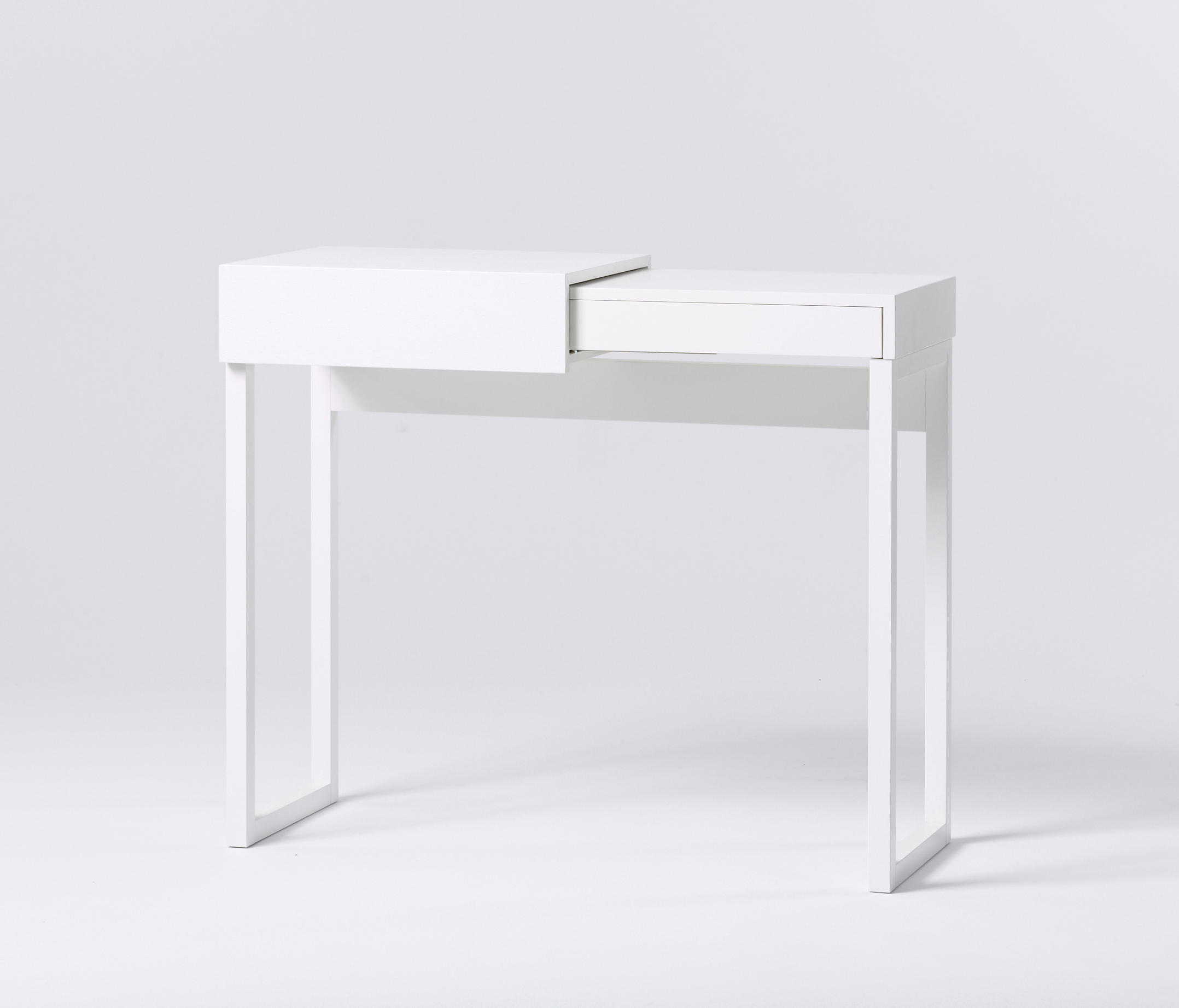 белый складной письменный стол