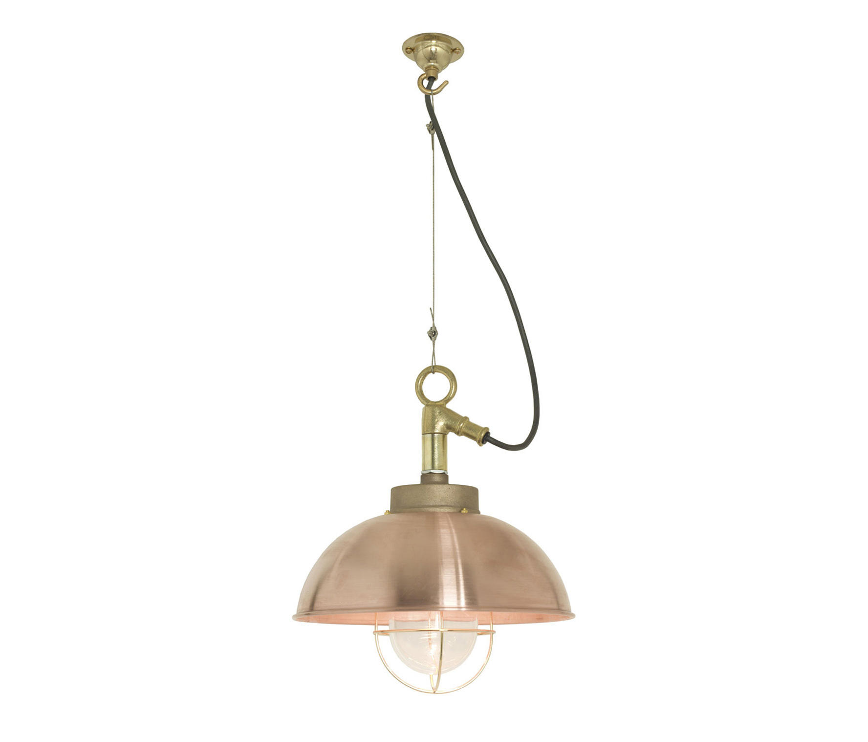 btc copper pendant light