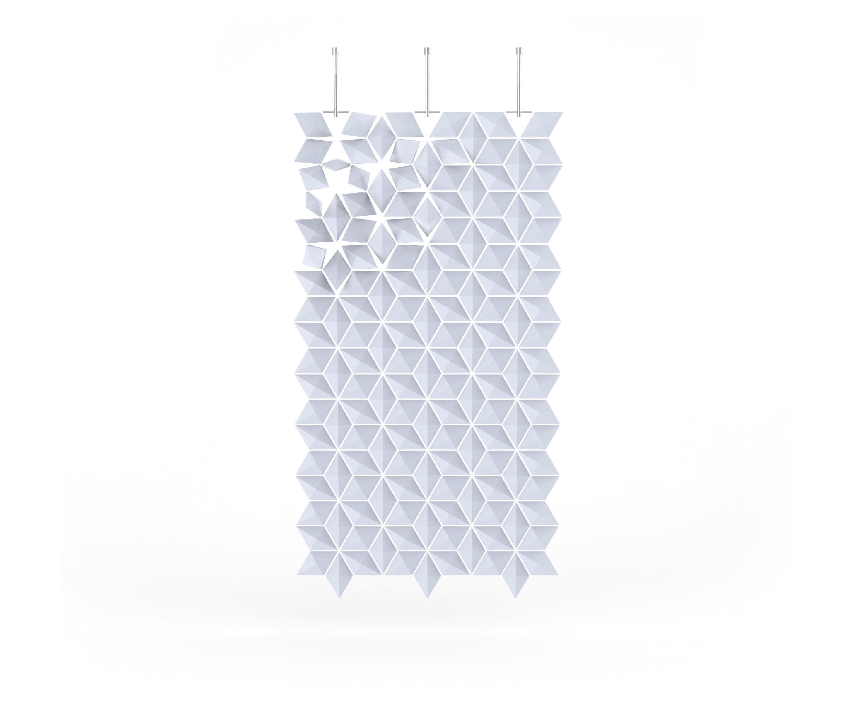 HANGING ROOM DIVIDER FACET PALEBLUE Space dividers from Bloomming