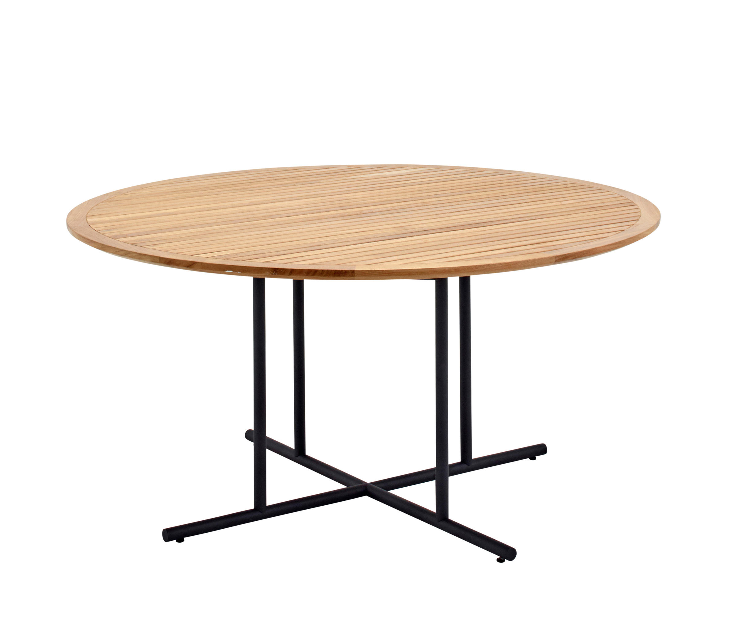 Whirl 120cm Teak Round Dining Table Gloster