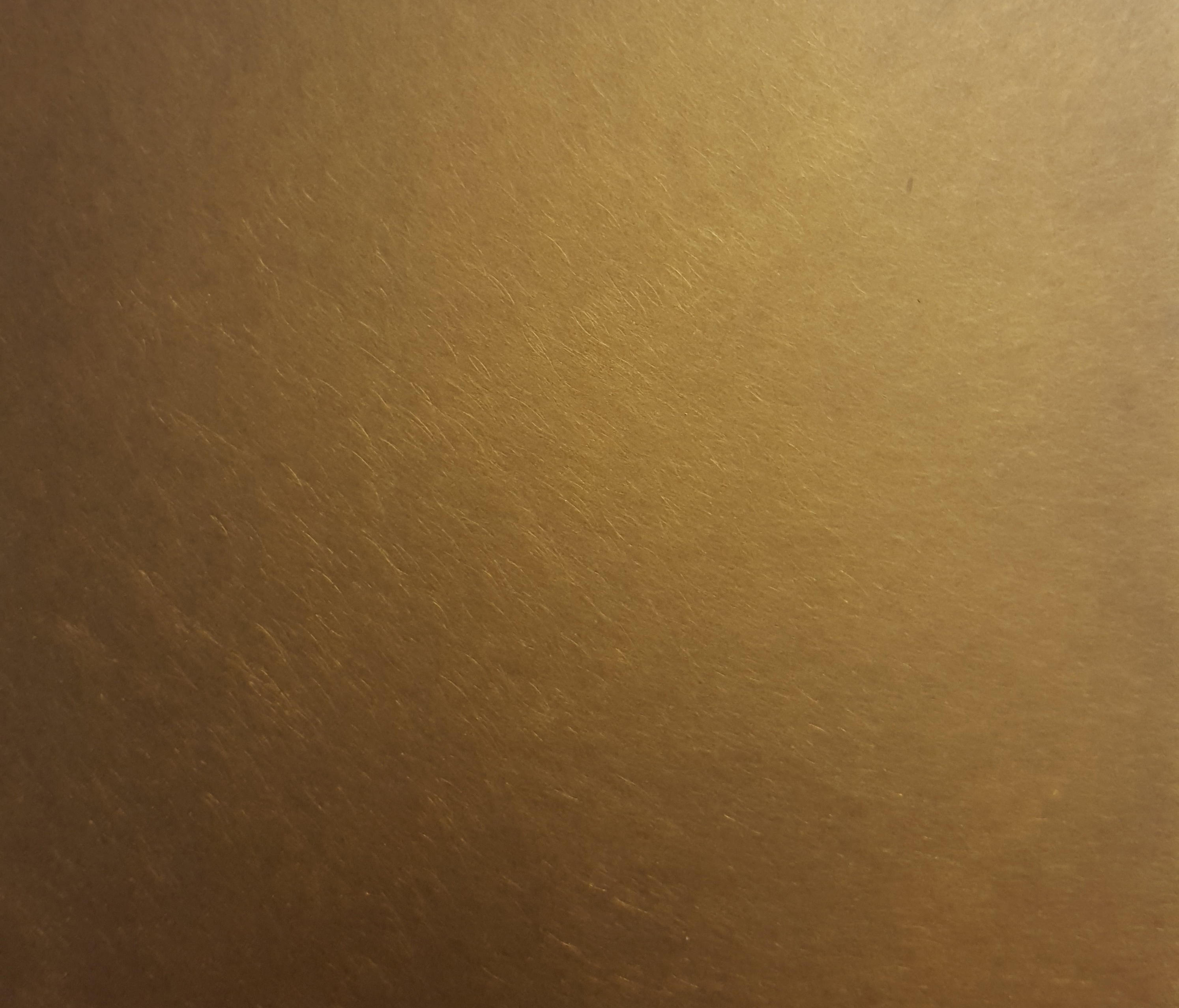 Metal Sample: Burnished Brass, Finishes