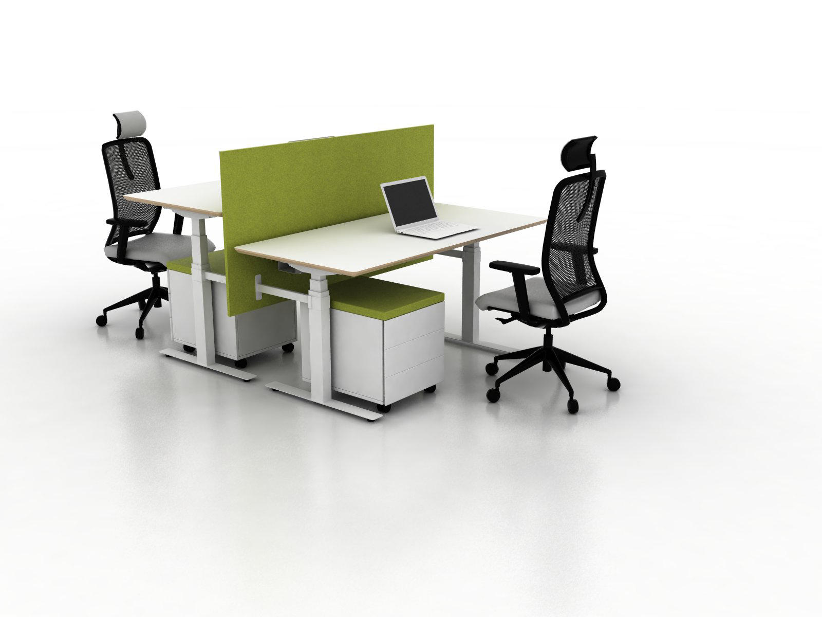 two seat office desk