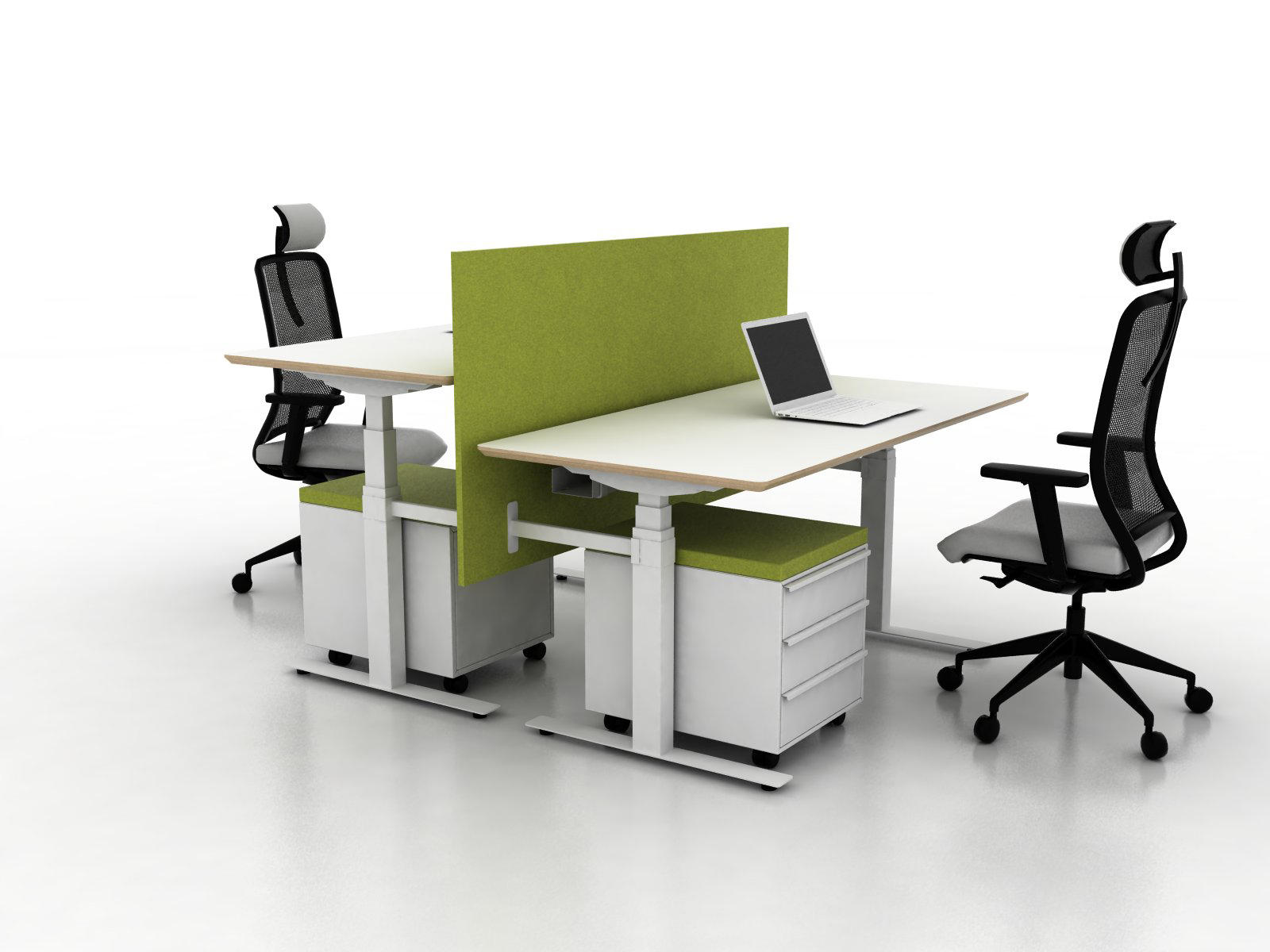 X Ray Two Seat Office Desk Architonic