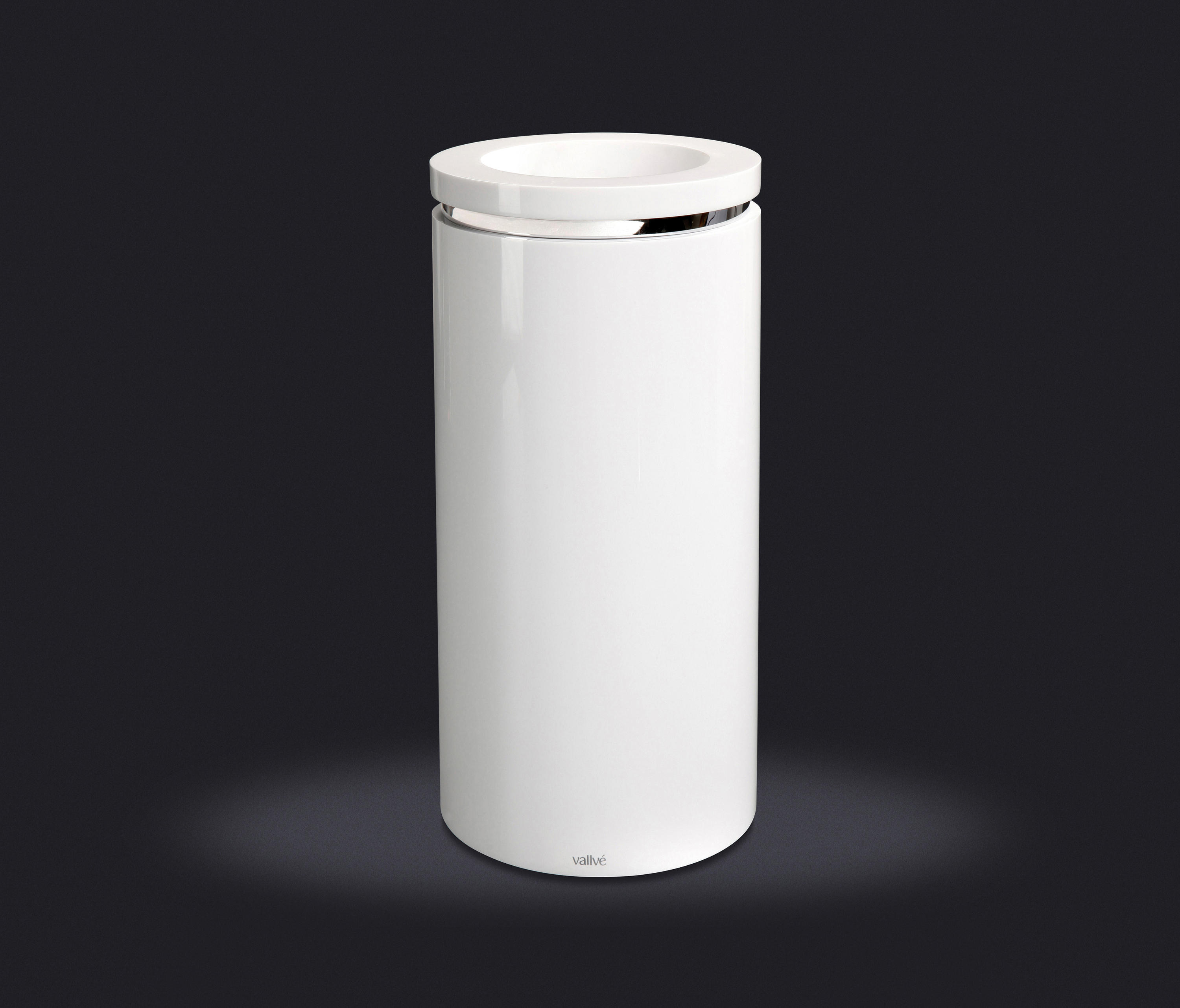 Round Ring Wastebasket with Open Lid | Architonic
