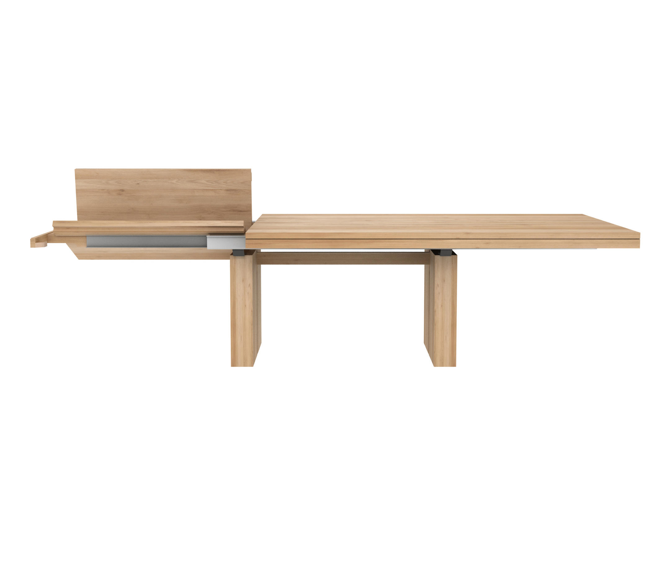 Oak Double extendable dining table Architonic
