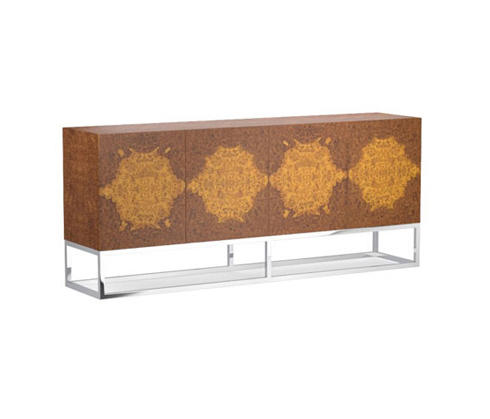 Wythe Burled Wood Double Console Sideboards From Distributed By Wythe Burled Wood Double Console By Distributed Williams Sonoma