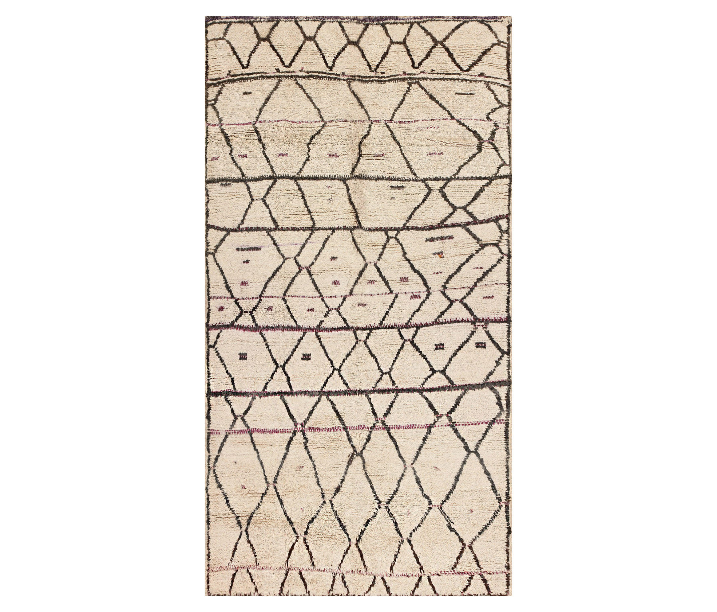 Vintage Beni Ourain Rug From Morocco, Vintage Beni Ourain Rug