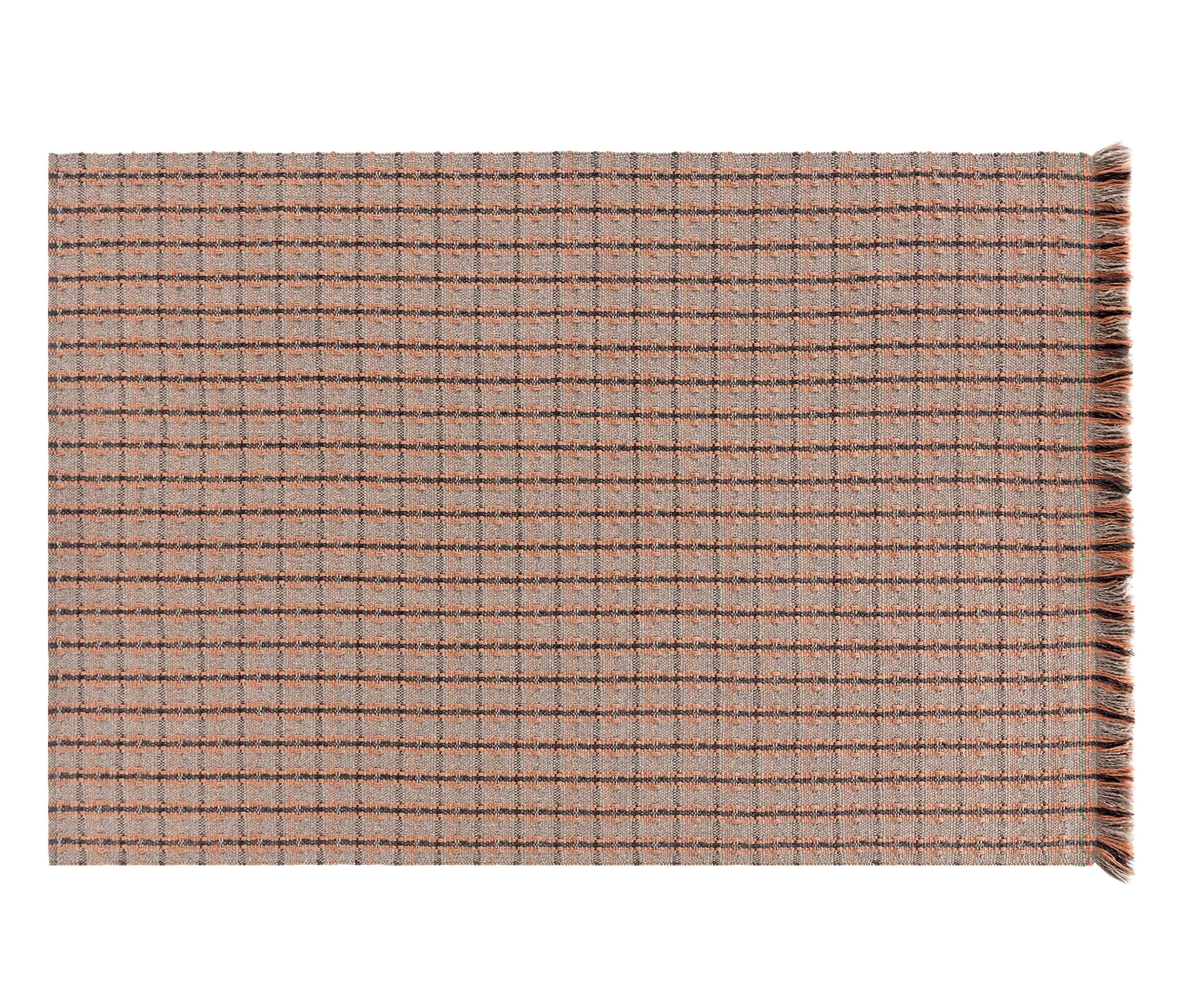 Garden Layers Rug Checks terracotta Architonic