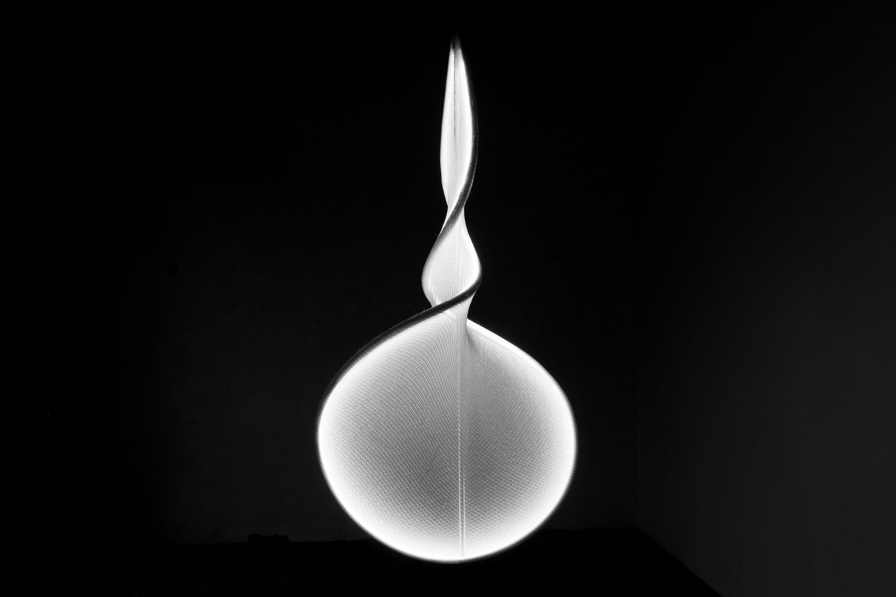 llll.08 sculptural led light standing lamp, suspended vertically or  horizontally