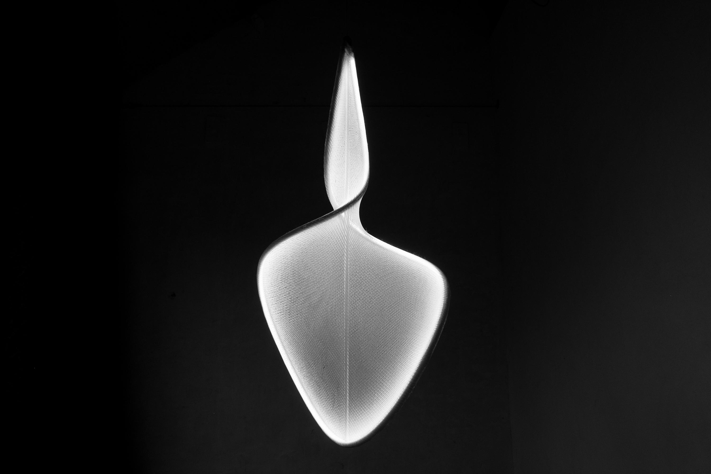 llll.08 sculptural led light standing lamp, suspended vertically or  horizontally