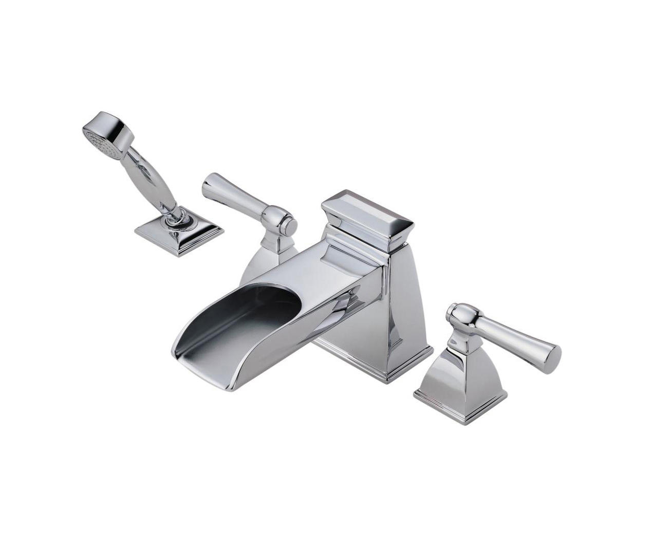 Roman Tub Faucet With Channel Spout And Handshower Architonic