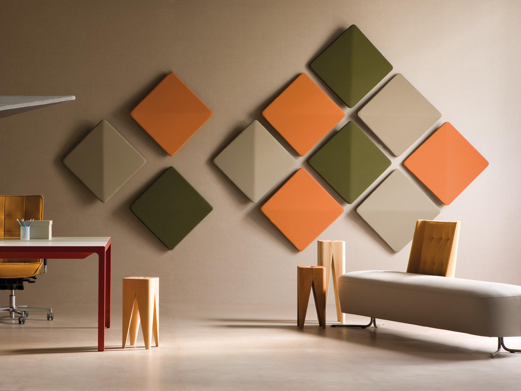 Kite acustico a parete sound absorbing wall art from estel group ... Parete living