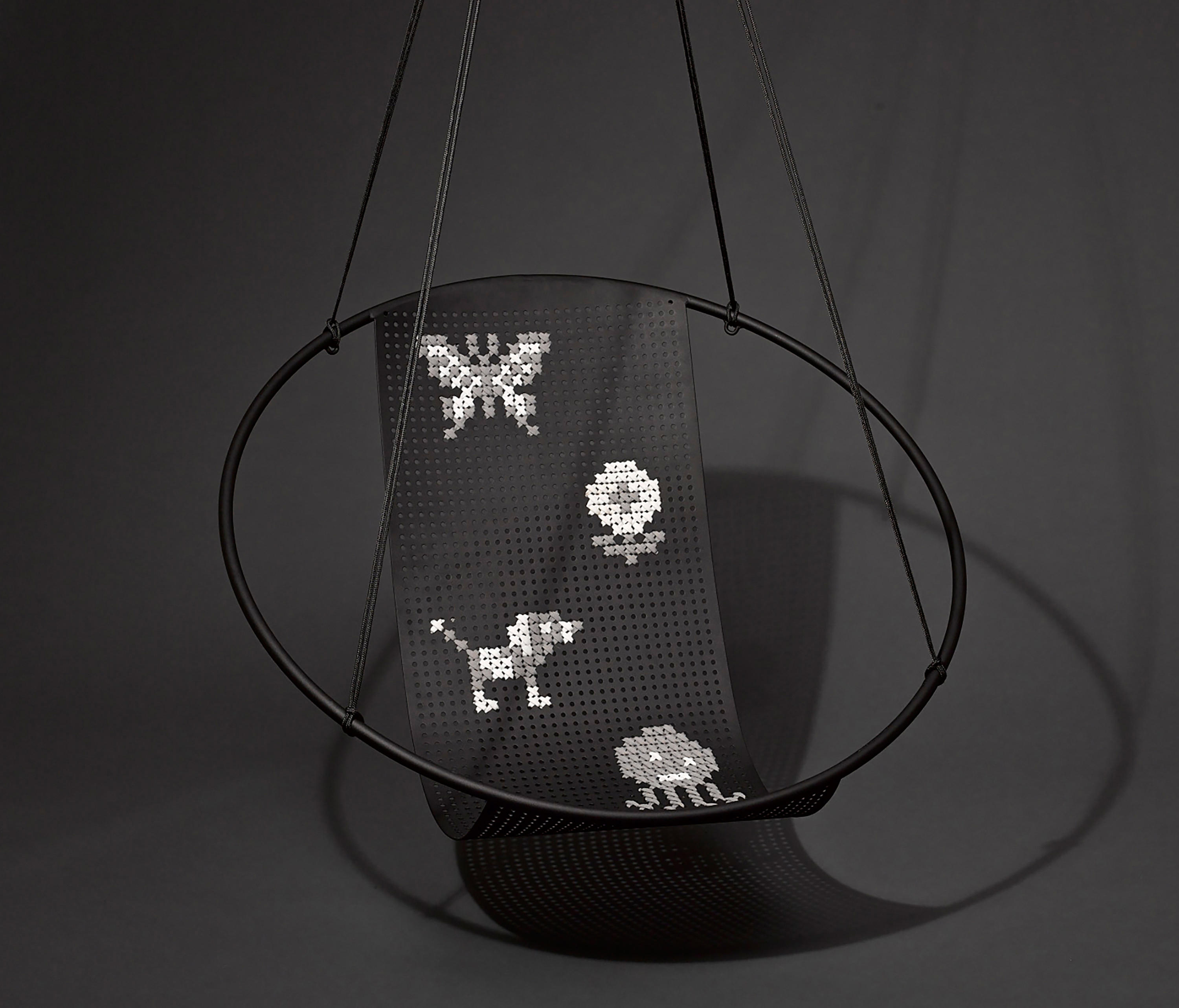 Cross Stitch embroidery hanging swing chair Architonic