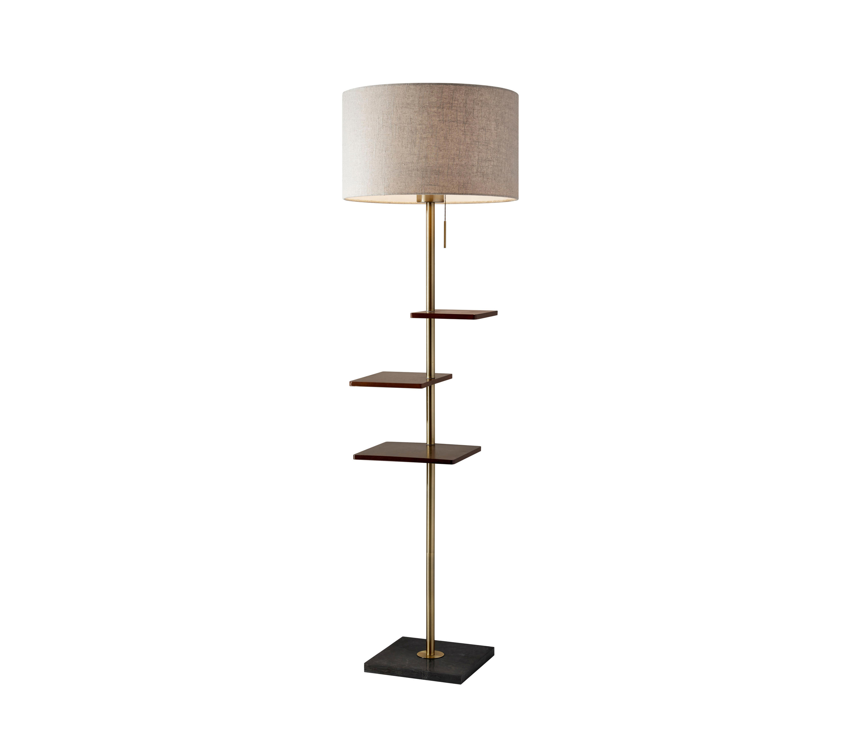 lamp stand with shelves