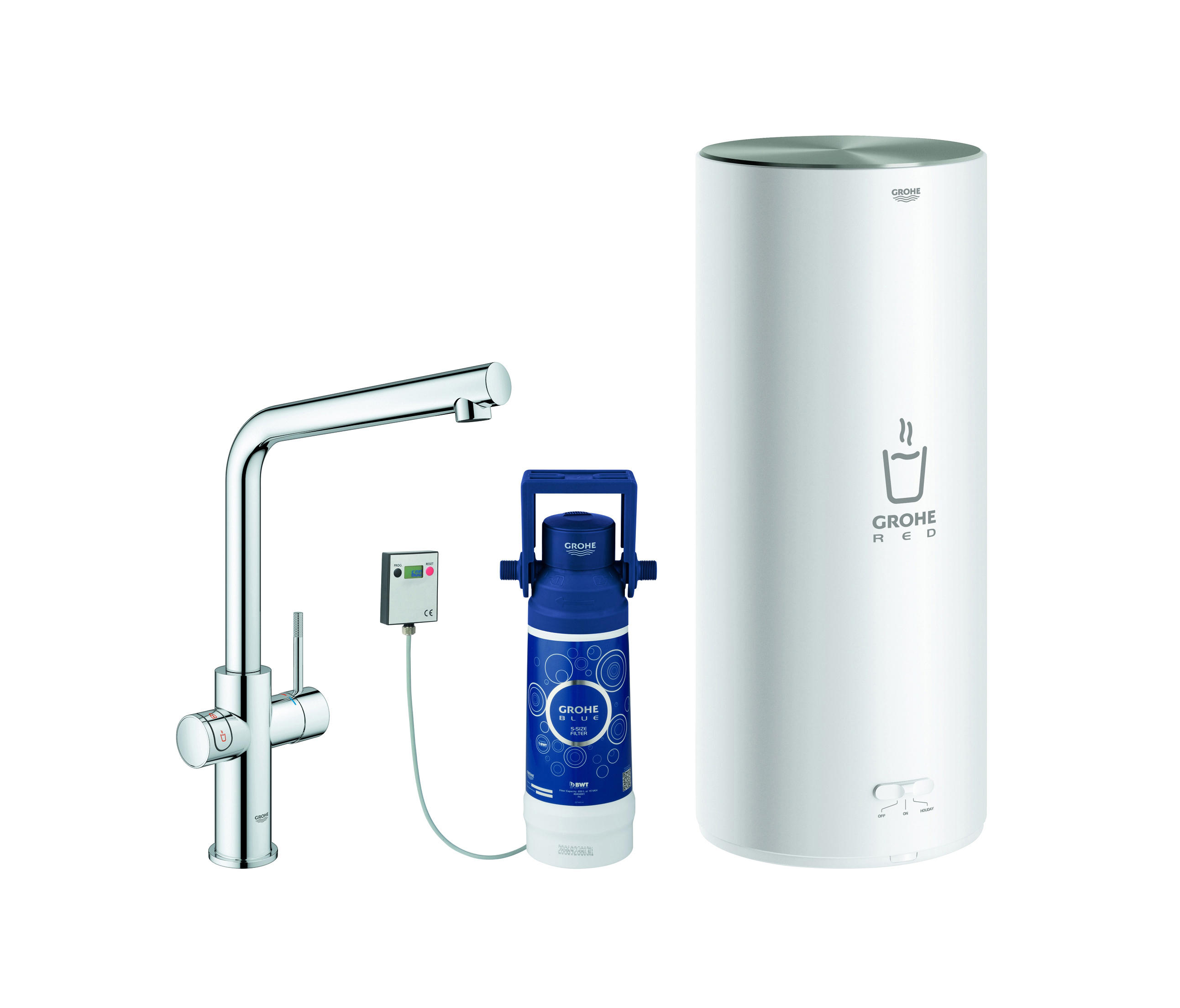 Grohe Red Duo Faucet And L Size Boiler Architonic