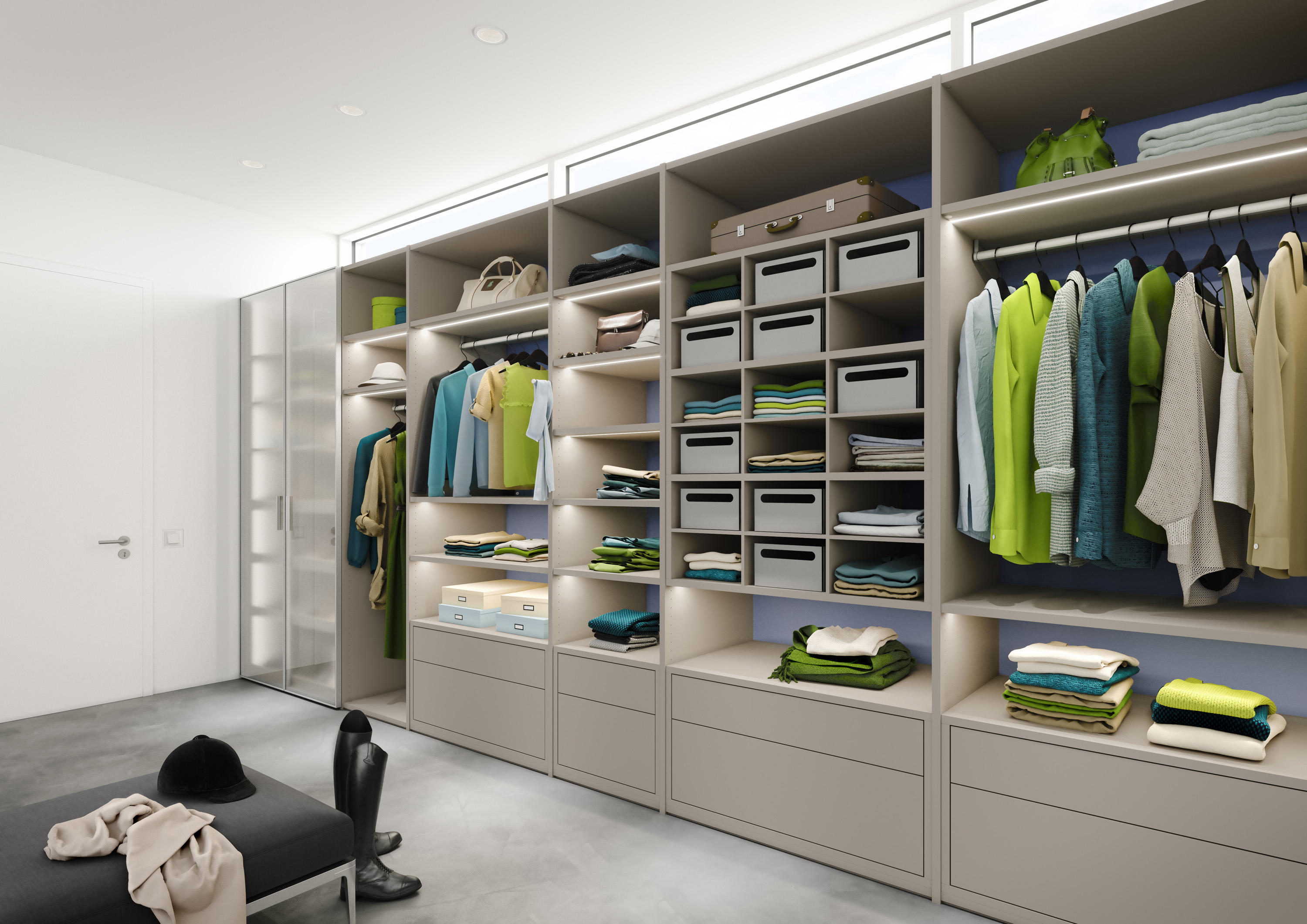 Legno interior closet storage system  Architonic