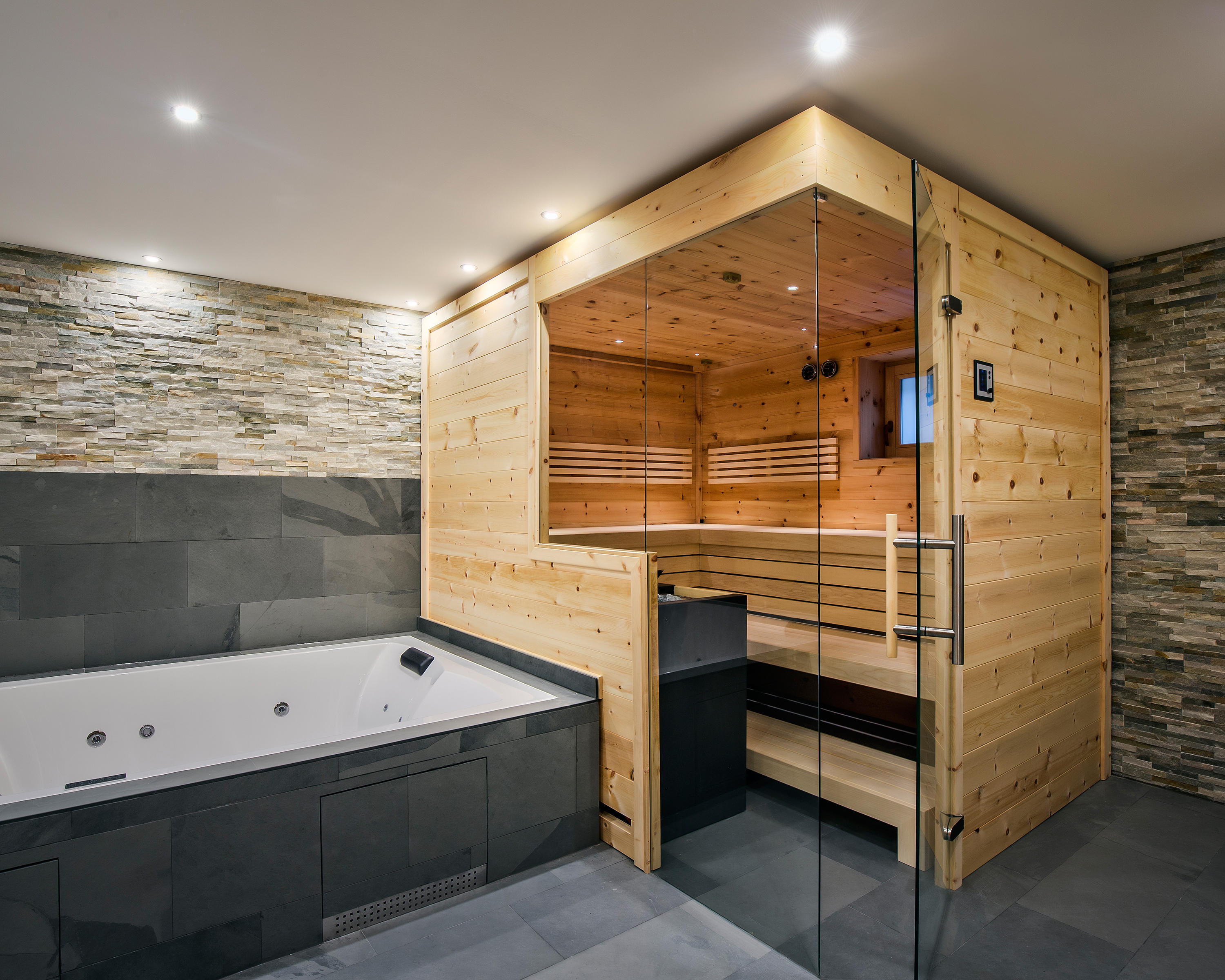 Swiss pine Indoor sauna | Architonic