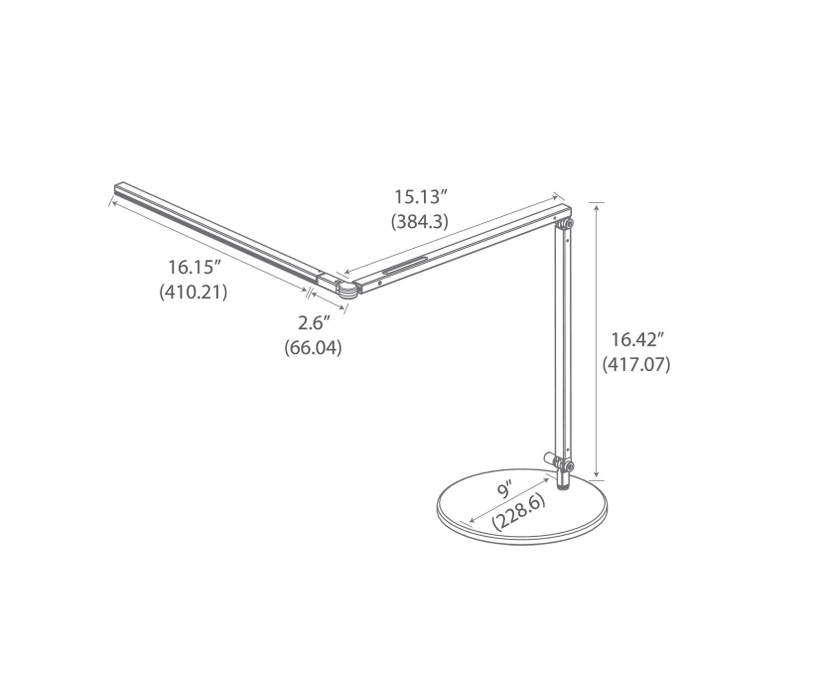 Desk Lamp Dimensions