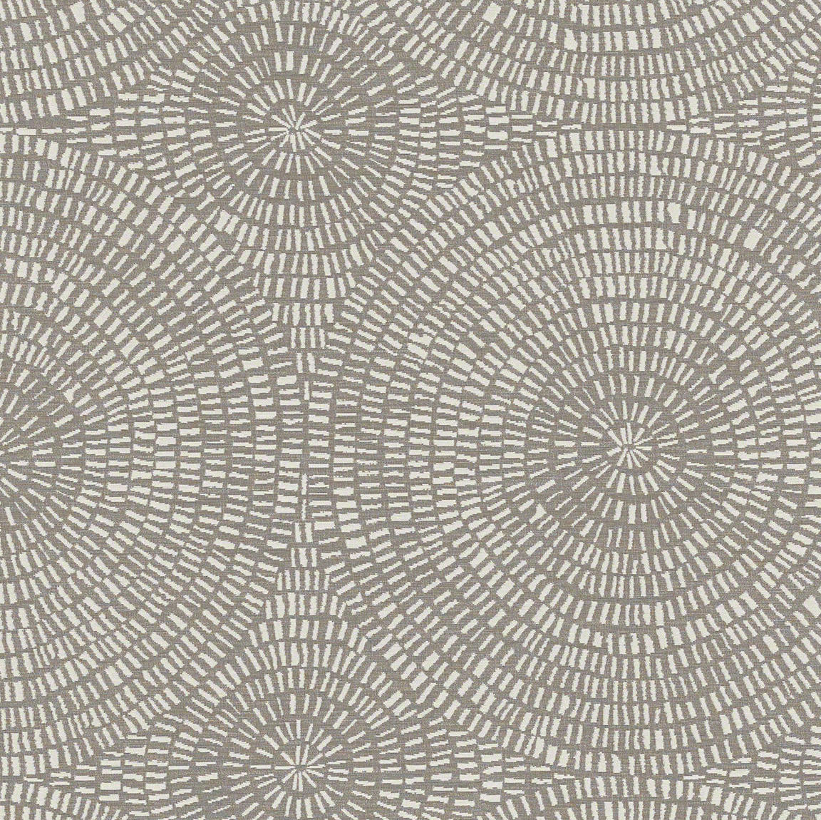 Modern Mosaic Design Upholstery Fabric CF Stinson Full Turn  Brick Red & Taupe 