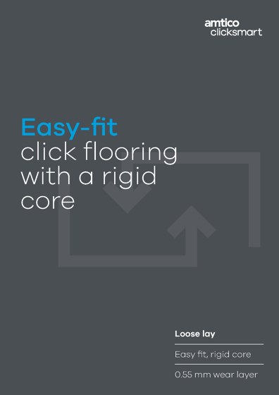 Easy-fit click flooring with a rigid core