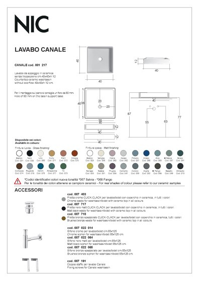 Canale | Catalogue