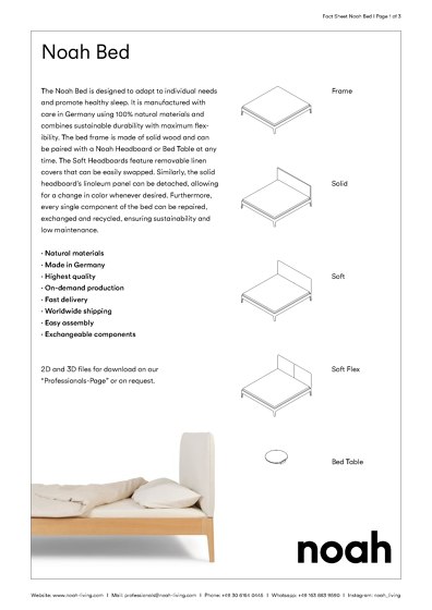 Bed Factsheet