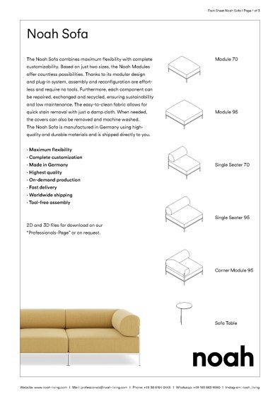 Sofa Factsheet