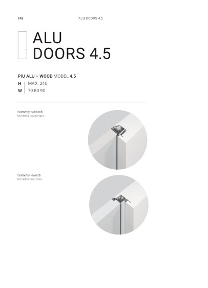 Technical Data Alu Doors 4.5