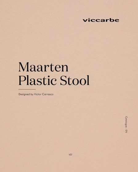 Maarten Plastic Stool | Designed by Victor Carrasco