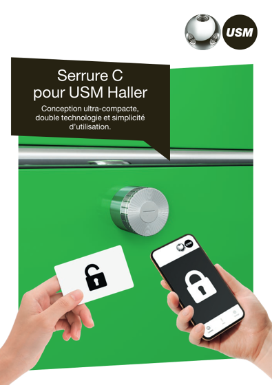 Serrure C pour USM Haller