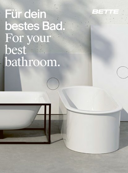 Bette | Für Dein Bestes Bad | For Your Best Bathroom
