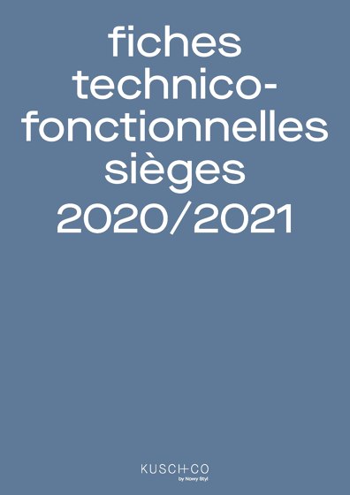 Fiches Technico­ Fonctionnelles Sièges 2020/2021