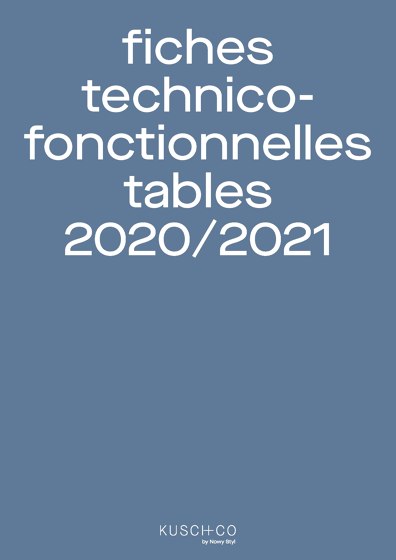 Fiches Technico­ Fonctionnelles Tables 2020/2021