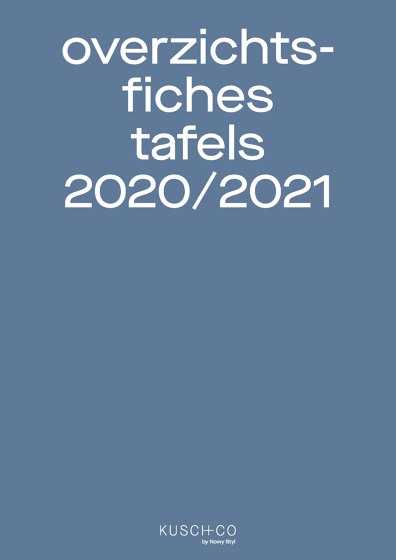 Overzichts­ Fiches Tafels 2020/2021