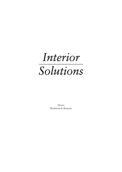 Interior Solutions